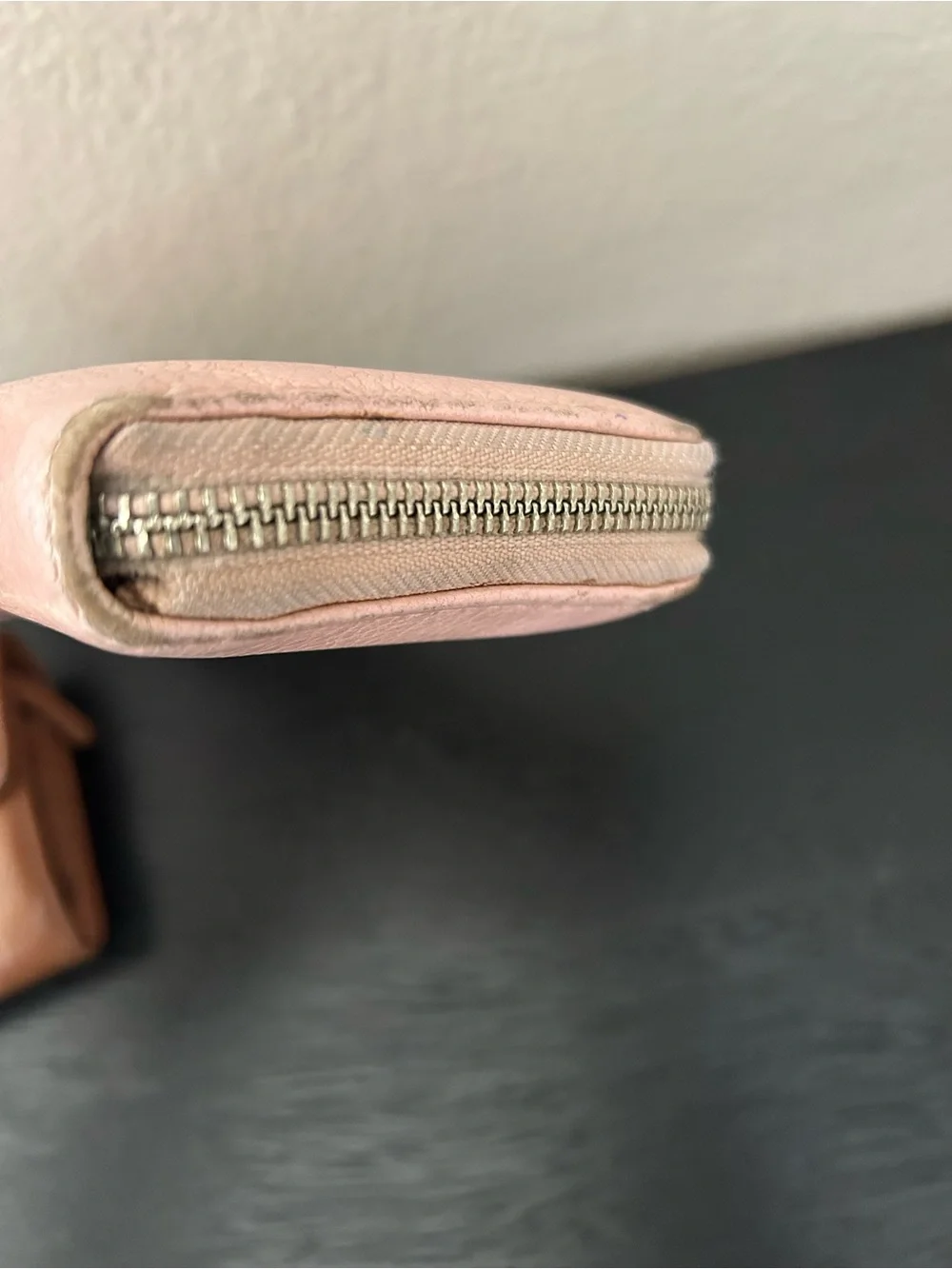 Michael Kors Pink Pebble Zip Wristlet and Brown Continental Wallet Set